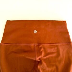 Lululemon Rust High-Waisted Leggings